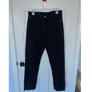 black baggy jeans